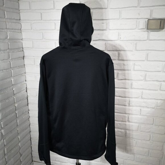 ACX Active Men's Size Large Black Fleece Lined Full Zip Hooded Jacket - Picture 11 of 12